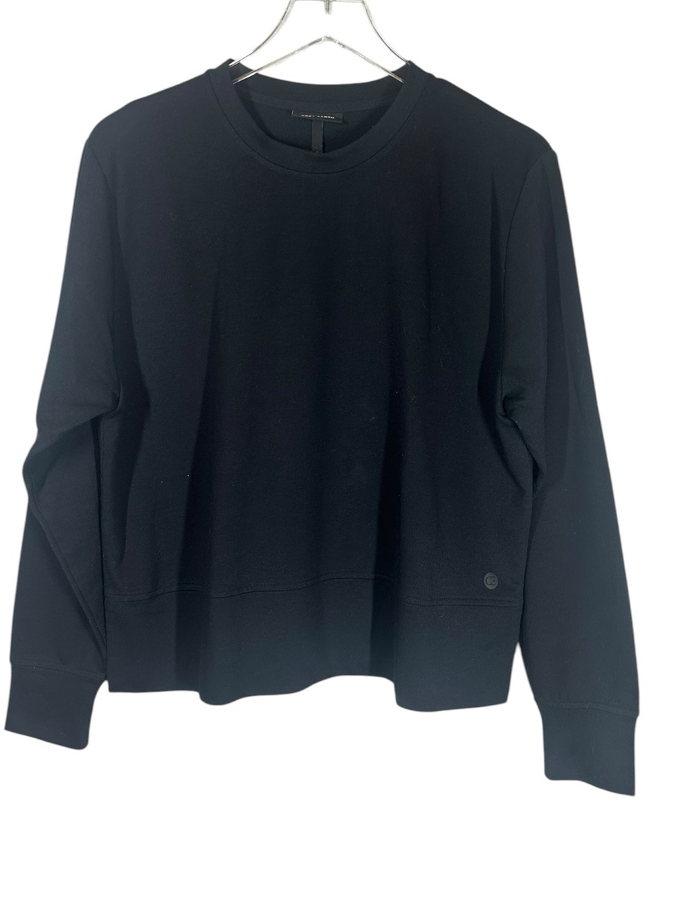 COZY EARTH Women's Small  Black Crewneck Long Sleeve Soft Boxy Sweatshirt
